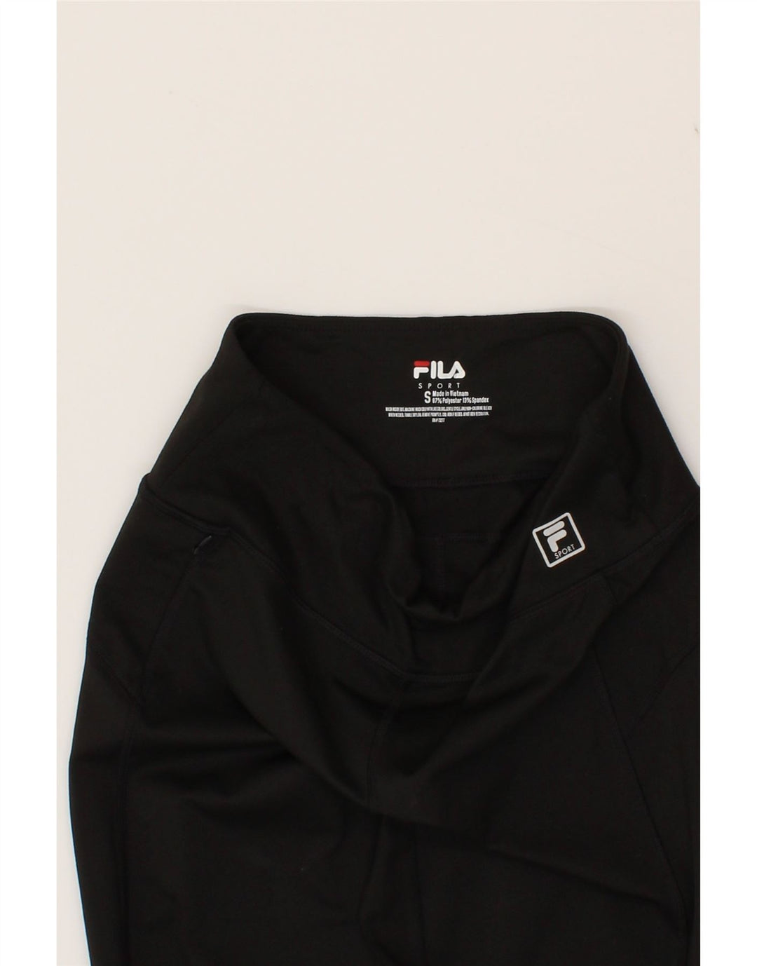 FILA Womens Tracksuit Trousers UK 10 Small W28 L32 Black Polyester Vintage Fila and Second-Hand Fila from Messina Hembry 