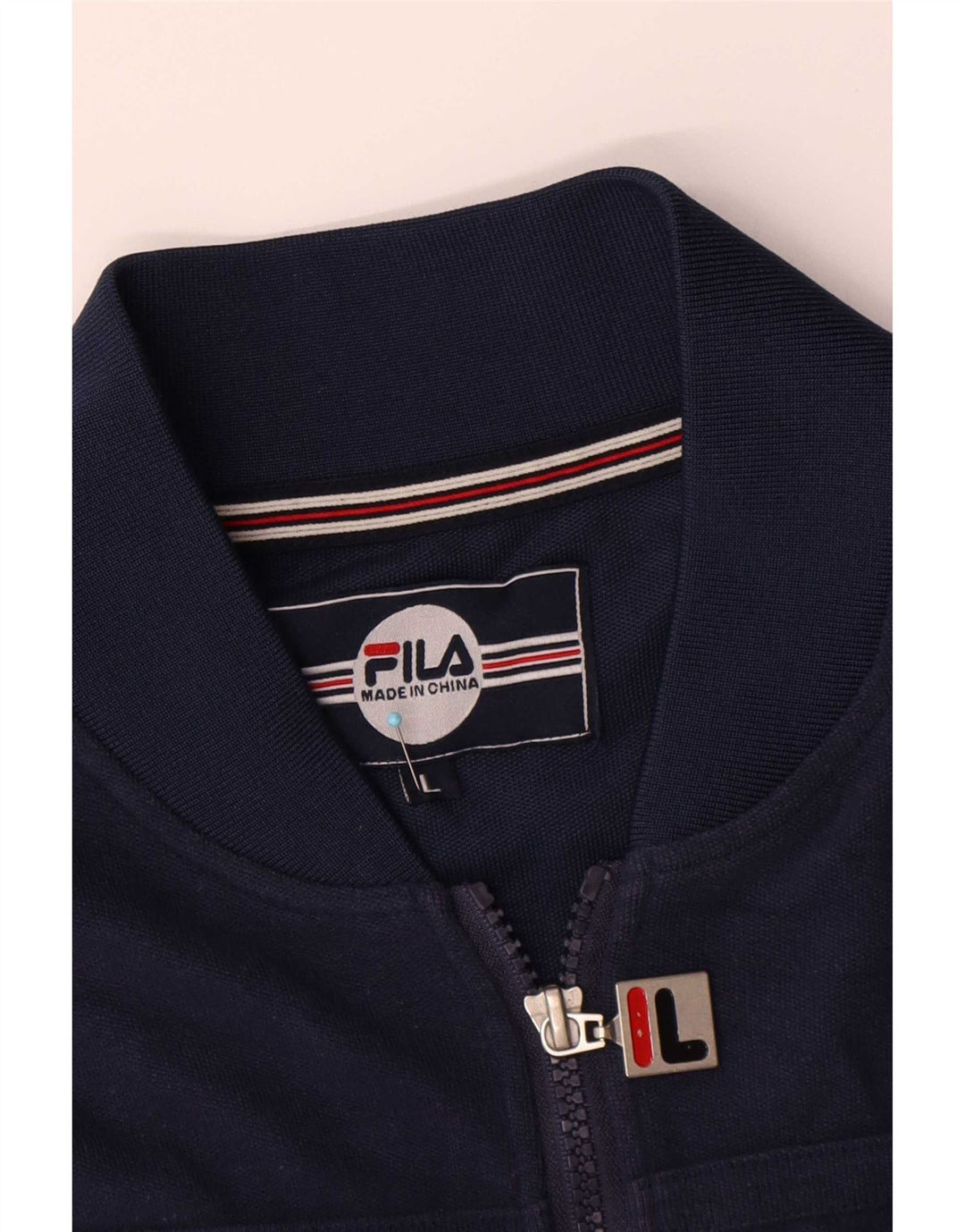 Giacca da ginnastica da uomo Fila di grandi dimensioni in cotone blu navy
