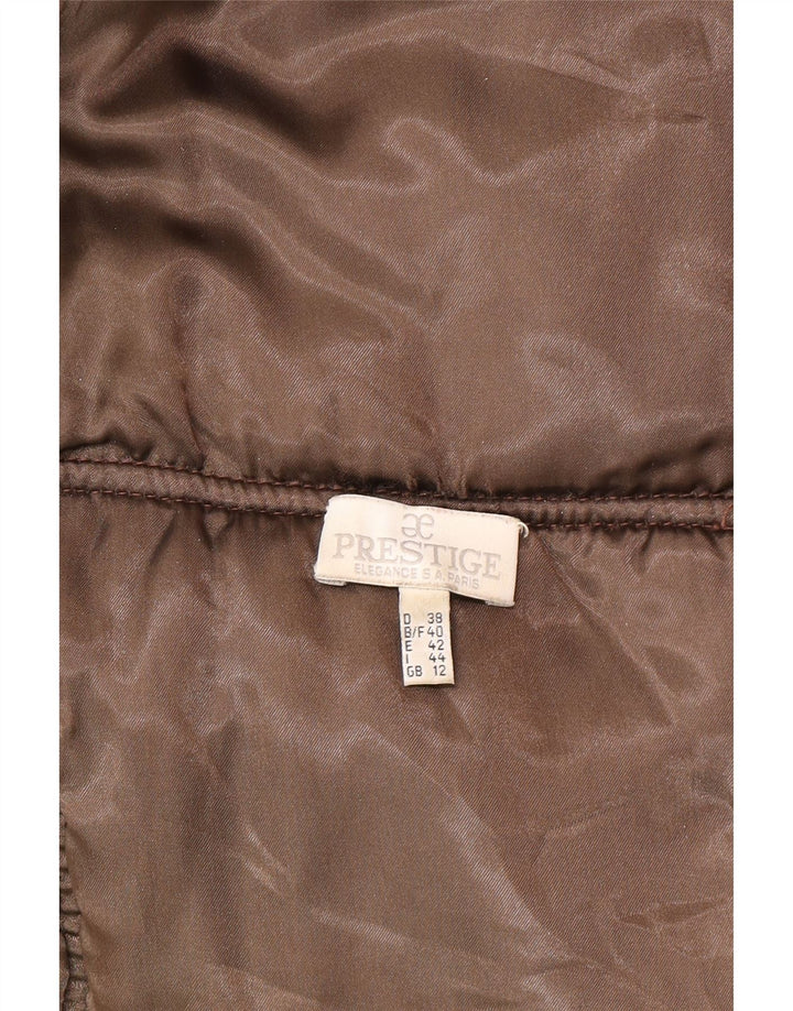 Montgomery oversize senza maniche da donna Prestige UK 12 Marrone medio