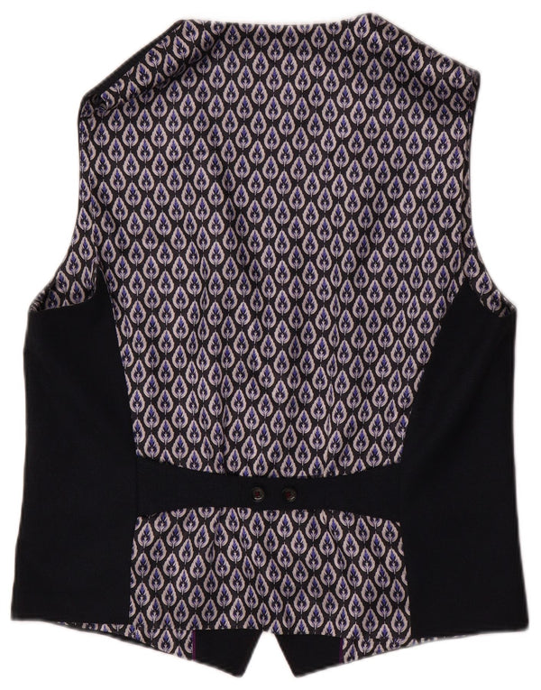 Gilet da uomo TED BAKER taglia 5 XL poliestere floreale blu navy