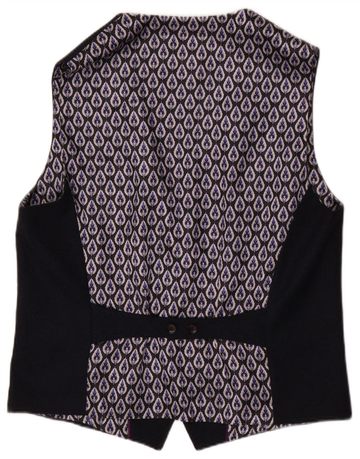 Gilet da uomo TED BAKER taglia 5 XL poliestere floreale blu navy