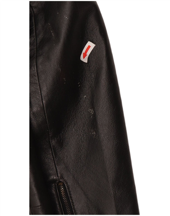 Giubbotto bomber corto in pelle da donna Privilegi IT 44 medio in pelle nera
