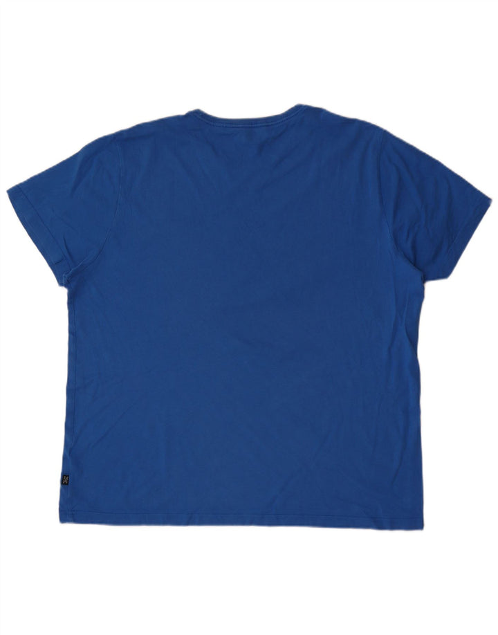 T-shirt da uomo Puma Top XL in cotone blu
