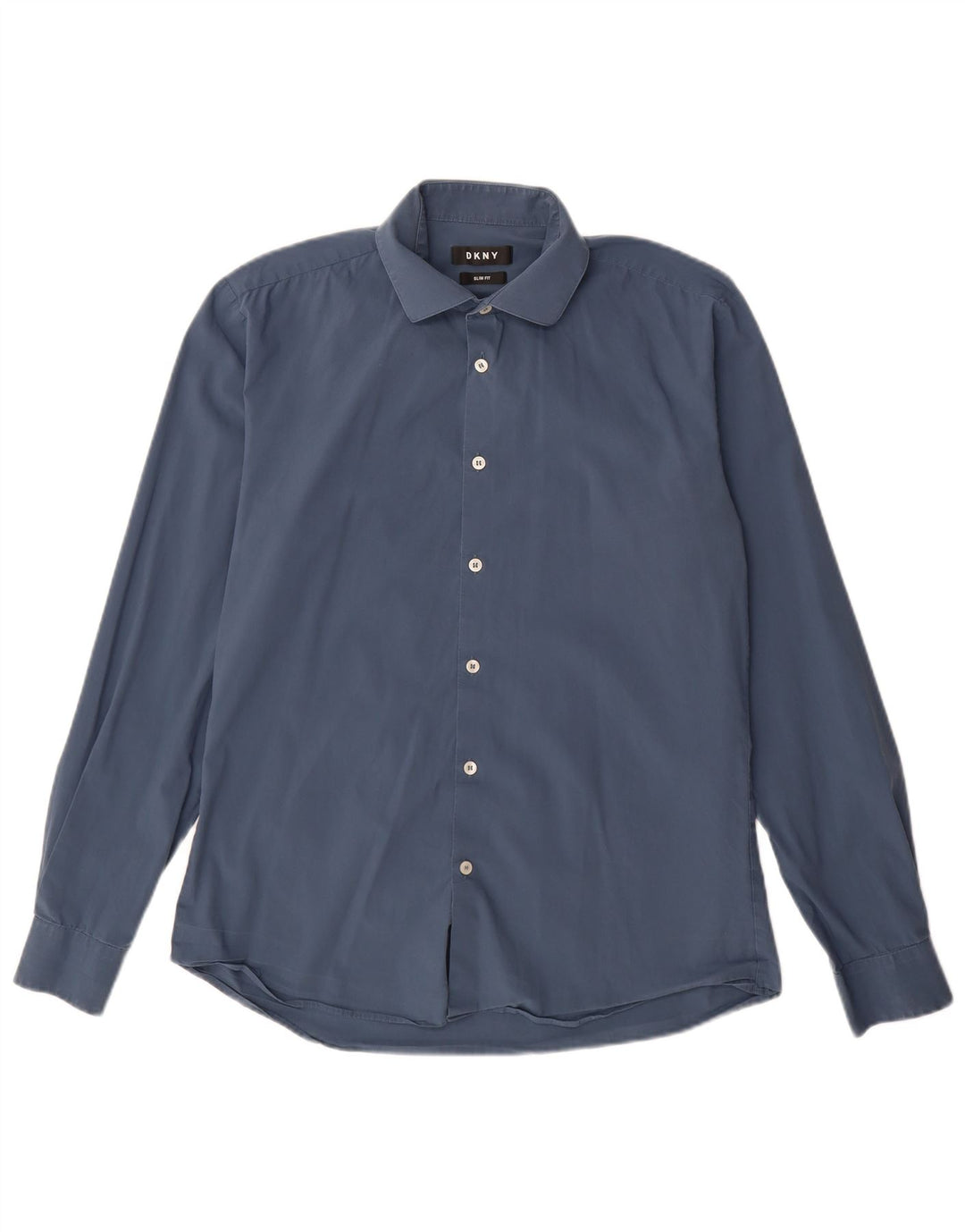 Camicia DKNY da uomo slim fit taglia 40 16 grande cotone blu