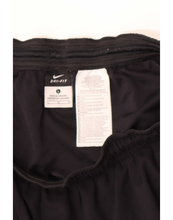 Pantaloncini sportivi Nike Dri Fit da uomo, grandi, in poliestere nero