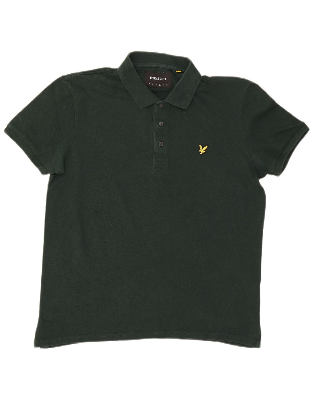 Polo da uomo Lyle & Scott grande in cotone verde