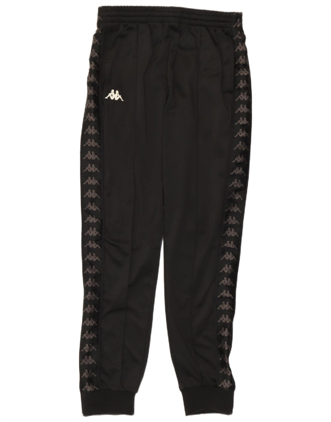 Pantaloni da tuta con grafica Kappa da uomo Joggers medi neri