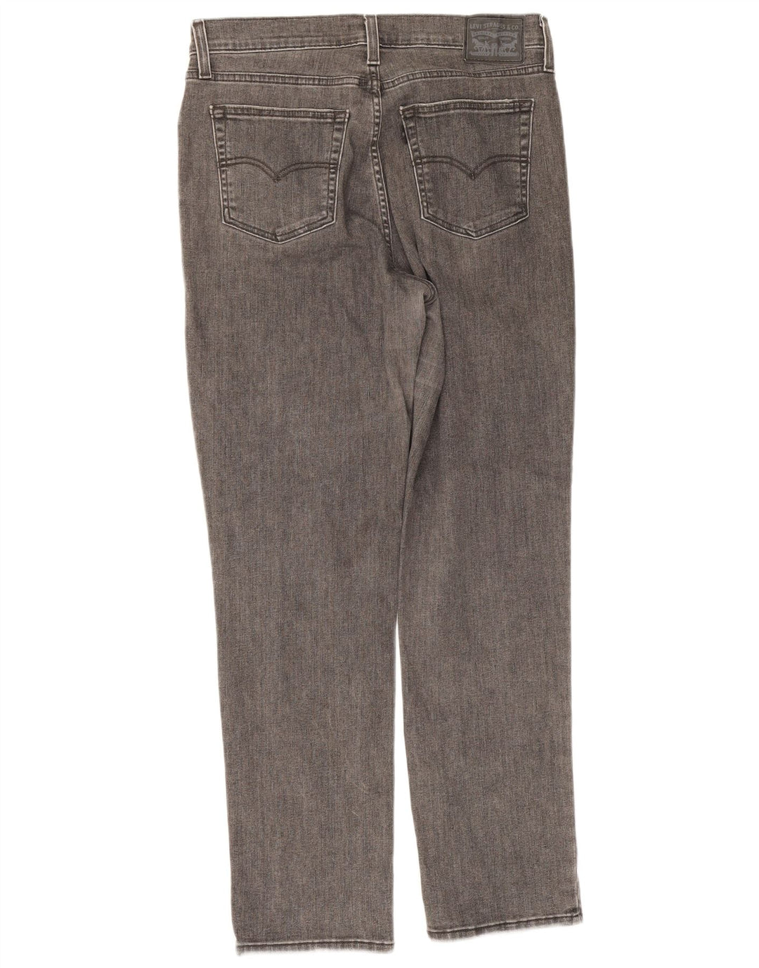 Jeans dritti a vita alta Levi's 724 da donna W31 L29 cotone grigio