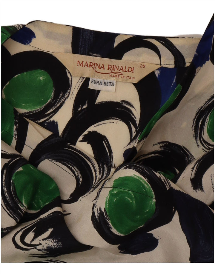 Abito a trapezio da donna Marina Rinaldi taglia 25 grande geometrico multicolore