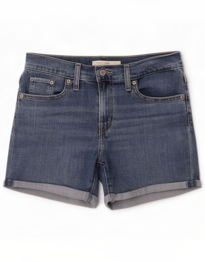 Levi's Pantaloncini di jeans da donna medi W28 Blu Cotone