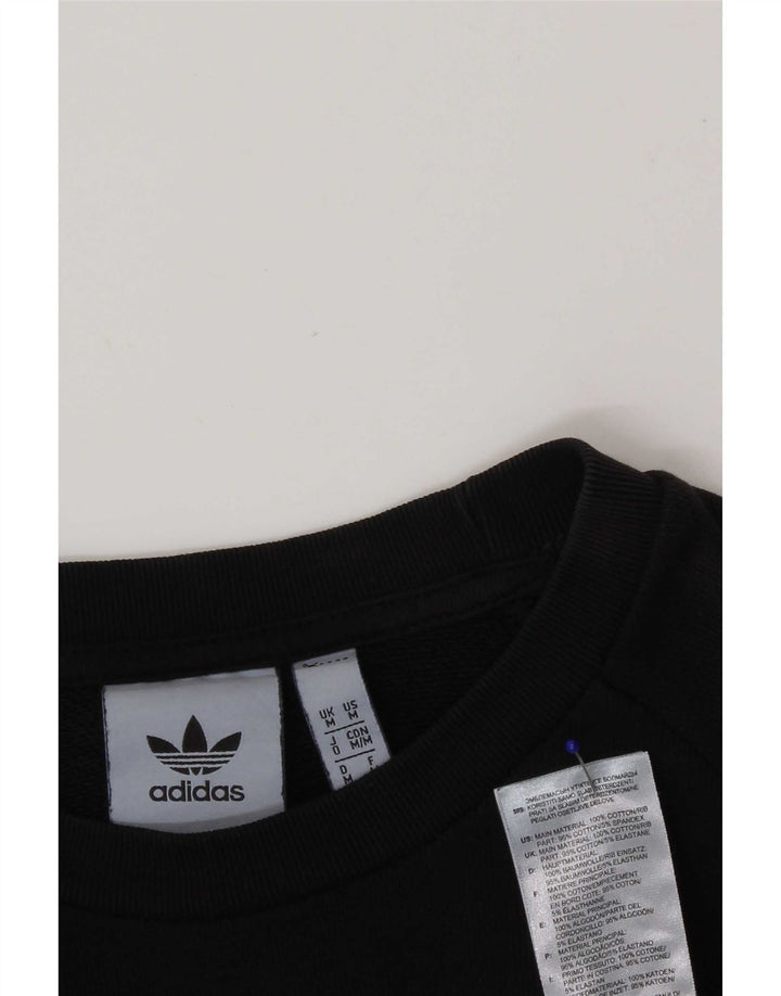Felpa Adidas Uomo Maglione Medio Nero Cotone