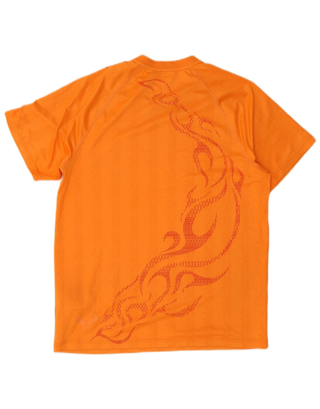 T-shirt da uomo Nike Top in poliestere con motivo cachemire arancione medio