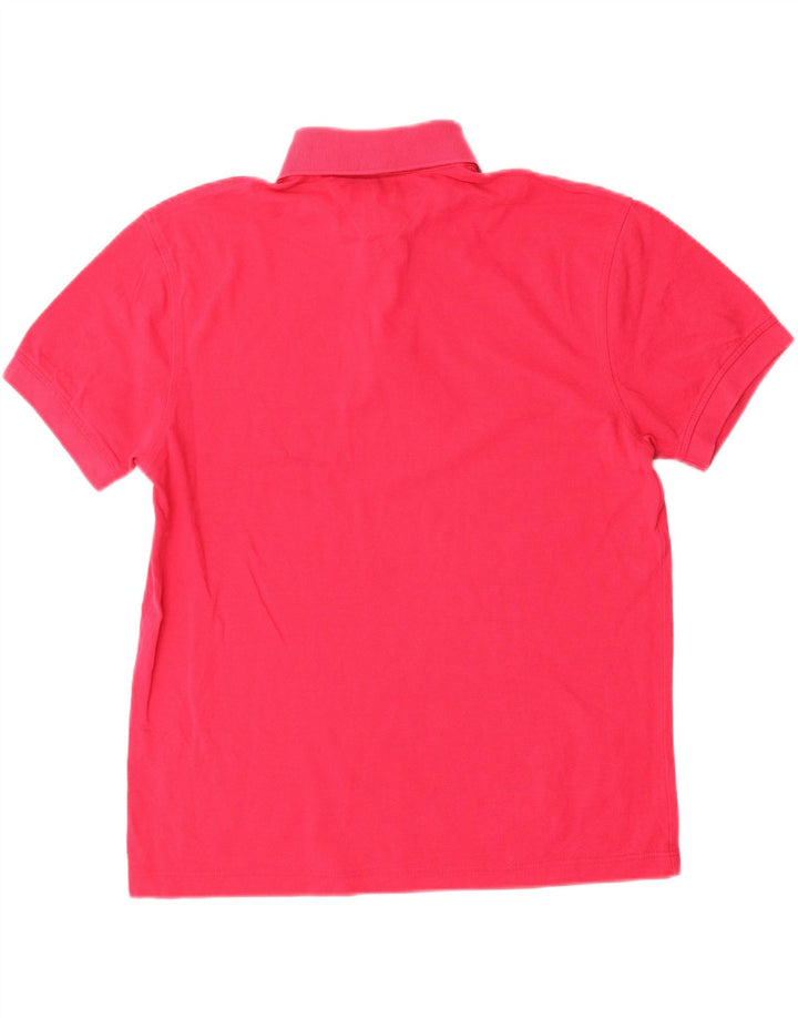 Polo da uomo Tommy Hilfiger in cotone rosa medio