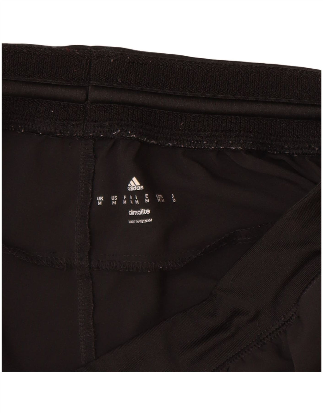 Pantaloncini sportivi Adidas Climalite da uomo medio poliestere nero