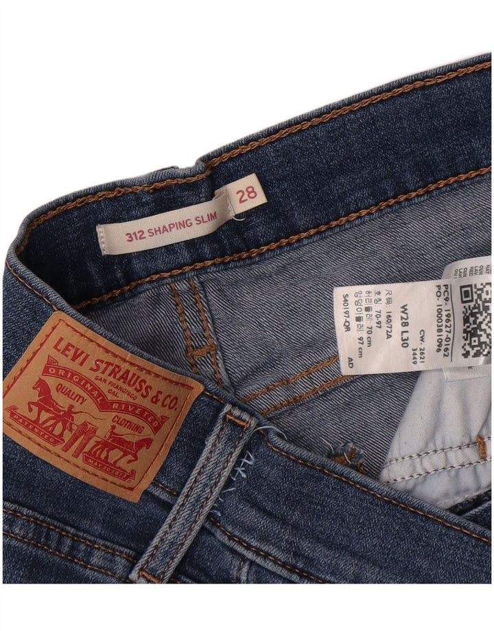 Levi's Donna 312 Shaping Slim Jeans W28 L30 Blu