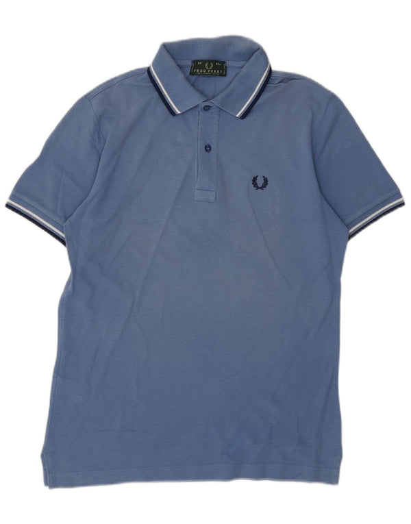 Polo da uomo Fred Perry piccola in cotone blu