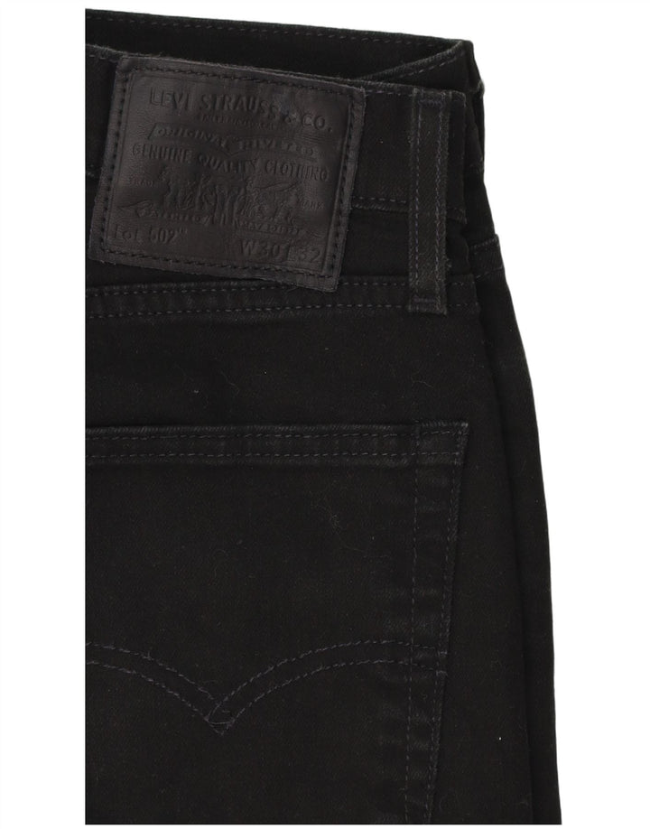 Jeans Levi's Uomo 502 affusolati W30 L29 Cotone Nero