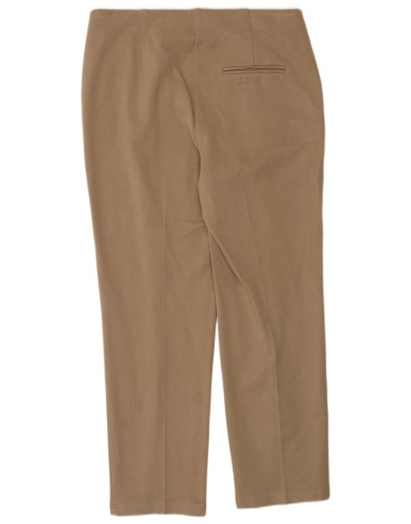 Pantaloni chino dritti da donna Marks & Spencer UK 14 Large W32 L27 Beige