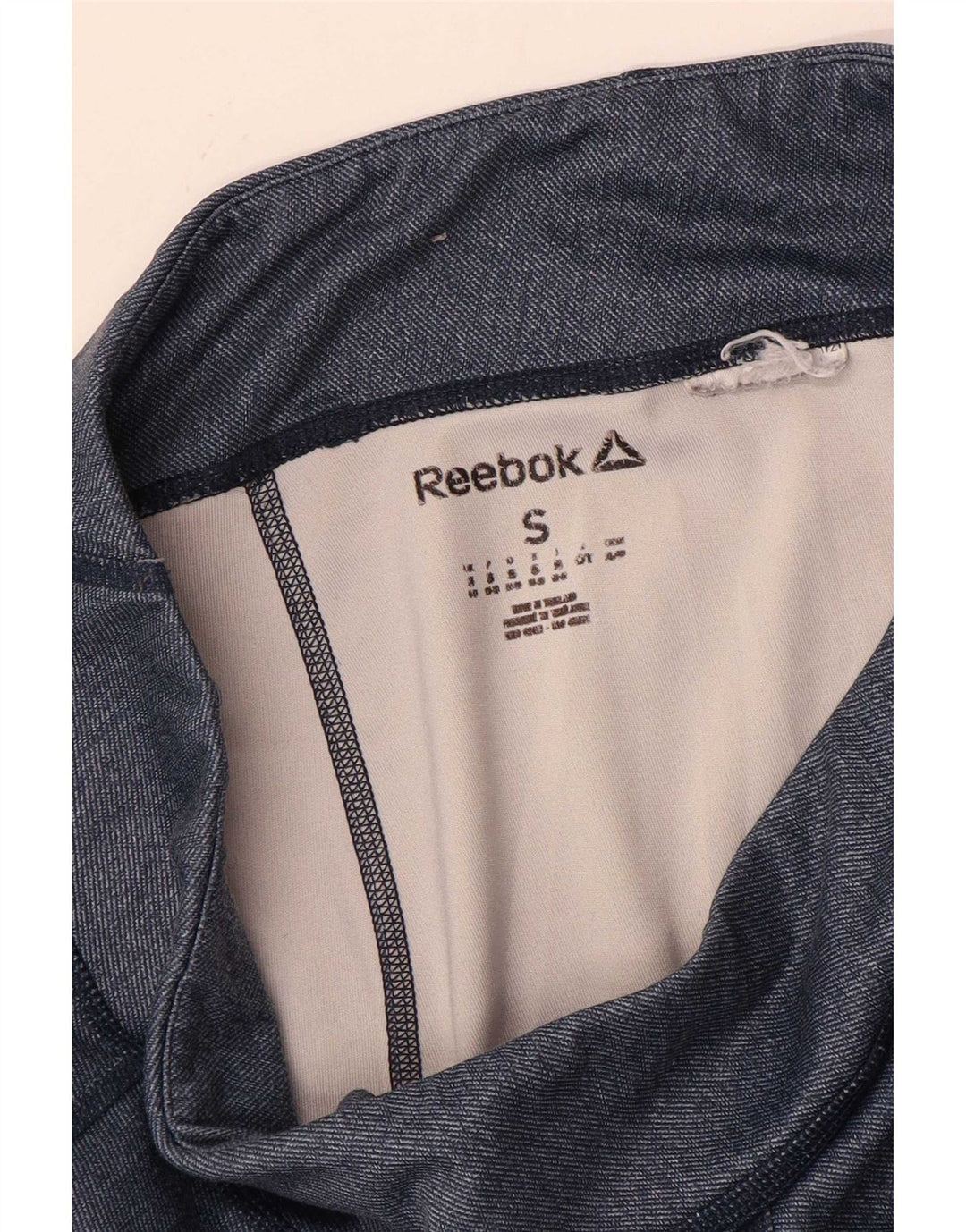 Leggings grafici Reebok da donna UK 8/10 Small Blu Navy