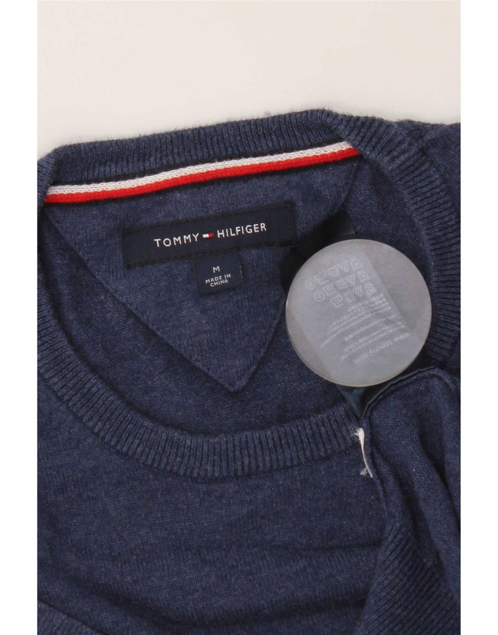 Maglione maglione girocollo da uomo Tommy Hilfiger cotone medio blu navy