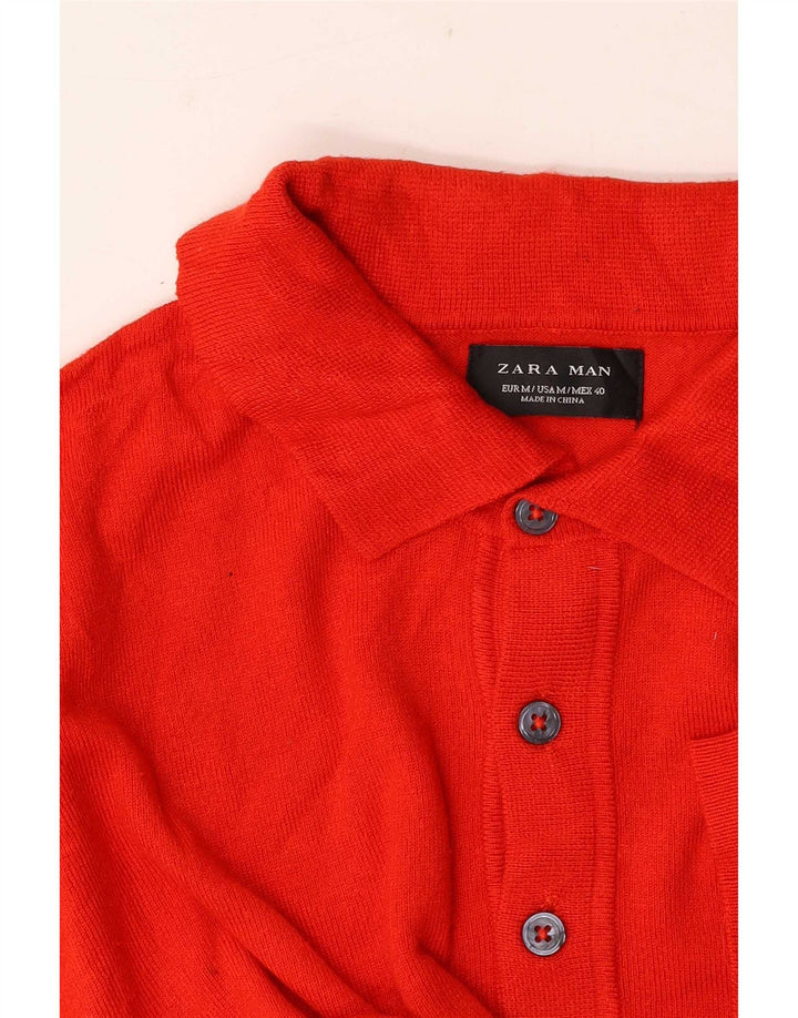 Polo Zara da uomo di colore rosso medio