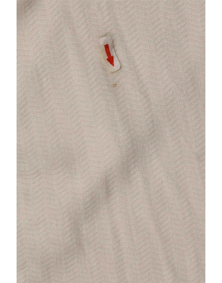 Top Zara da donna a maniche lunghe UK 18 XL bianco a spina di pesce