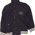 BENETTON Boys Graphic Bomber Jacket 14-15 Years Navy Blue Vintage Benetton and Second-Hand Benetton from Messina Hembry 