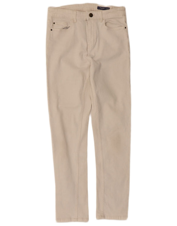 Marks & Spencer Donna The Lily Slim Jeans UK 10 Small W28 L27 Cotone Beige