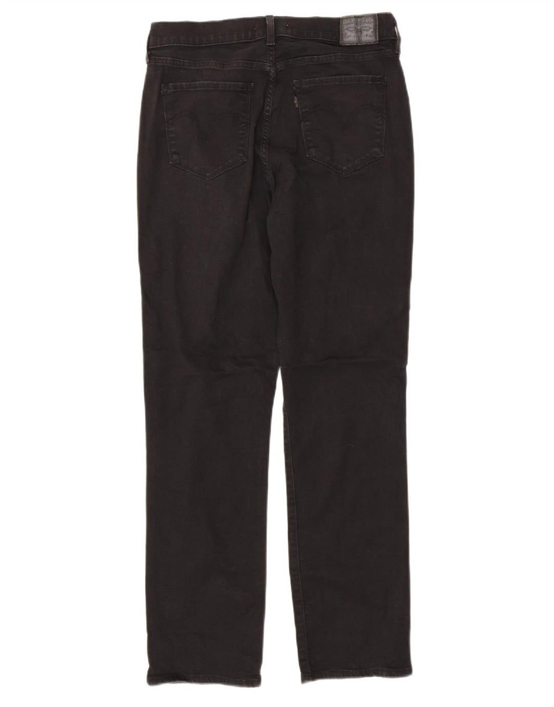 Jeans dritti dalla vestibilità classica da donna LEVI'S US 10 Large W32 L31 neri