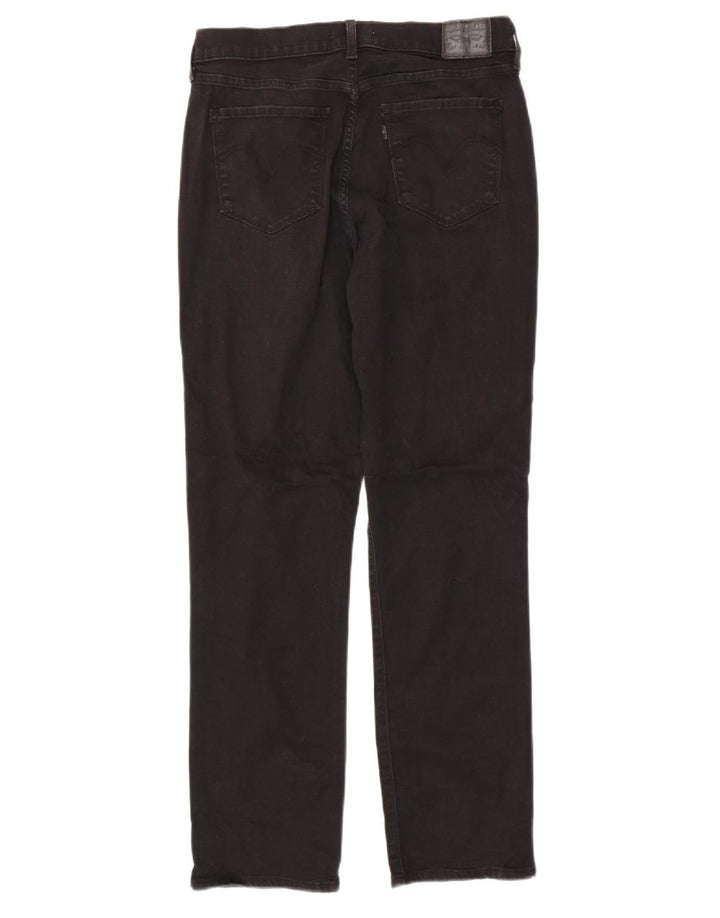 Jeans dritti dalla vestibilità classica da donna LEVI'S US 10 Large W32 L31 neri