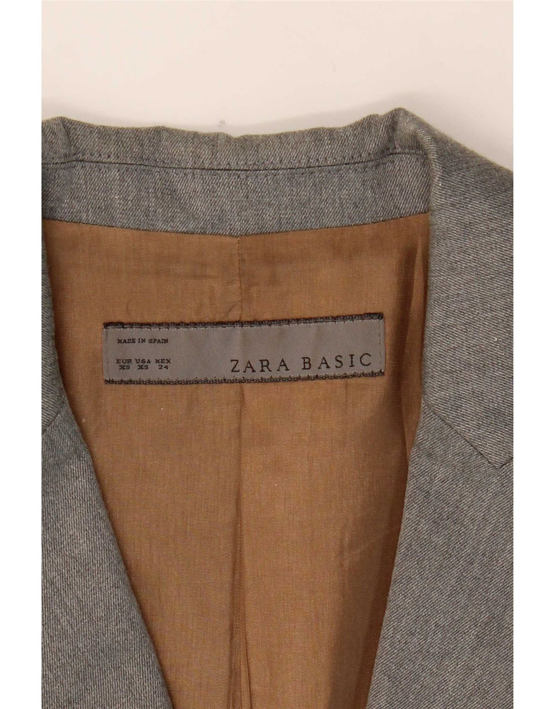 Giacca blazer a 1 bottone da donna Zara UK 6 XS grigia