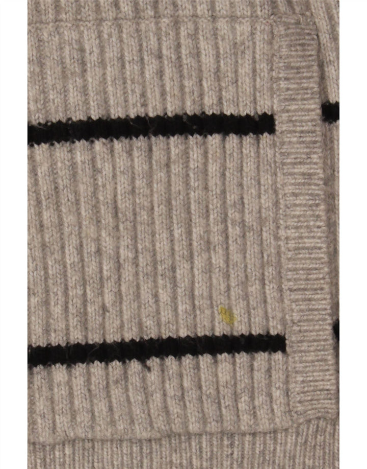 Maglione con cappuccio da donna Marks & Spencer UK 14 Grigio medio a righe