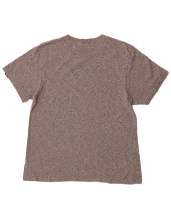 T-shirt grafica da ragazzo Vans Top 12-13 anni Large in cotone mélange grigio