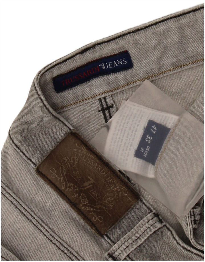 Jeans Slim Uomo Trussardi W31 L33 Cotone Grigio