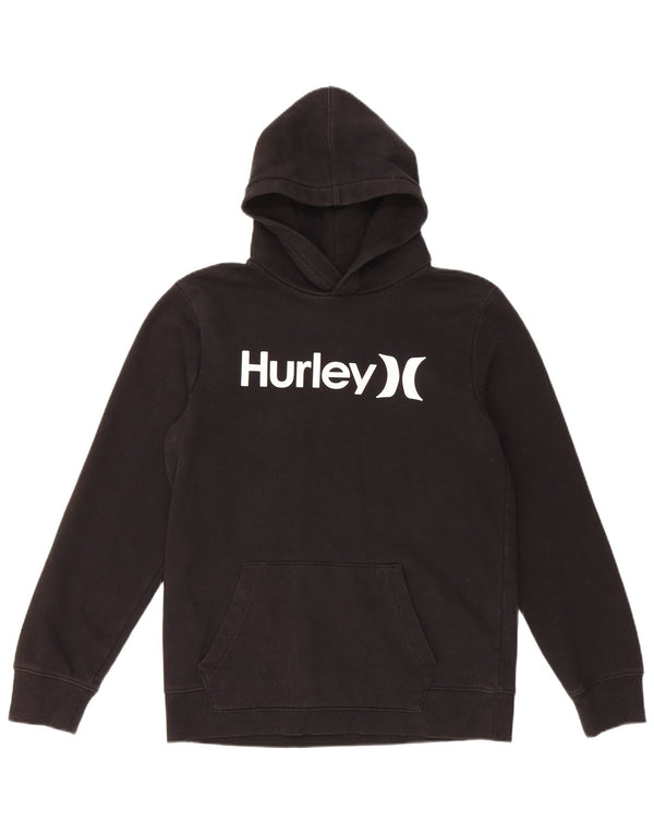 Maglione con cappuccio grafico HURLEY da ragazzo 14-15 anni in cotone nero
