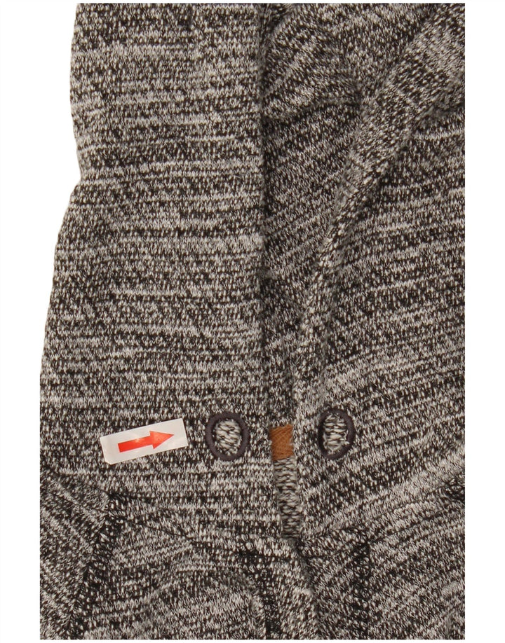 Maglione oversize con cappuccio da donna Animal UK 10 Piccolo poliestere screziato grigio
