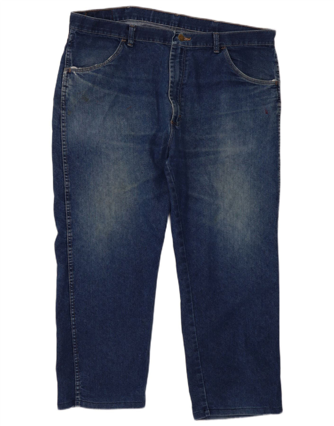 Jeans dritti vestibilità regolare da donna Wrangler W40 L29 cotone blu