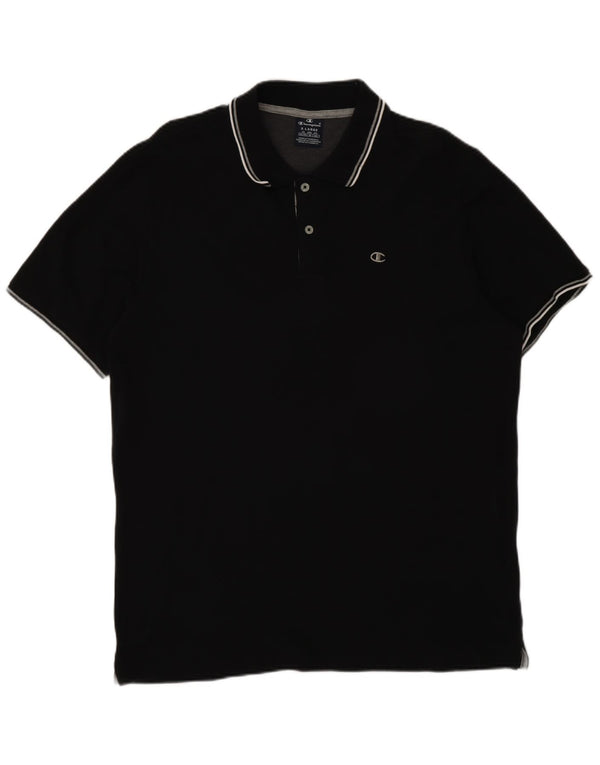 Polo da uomo Champion XL in cotone nero