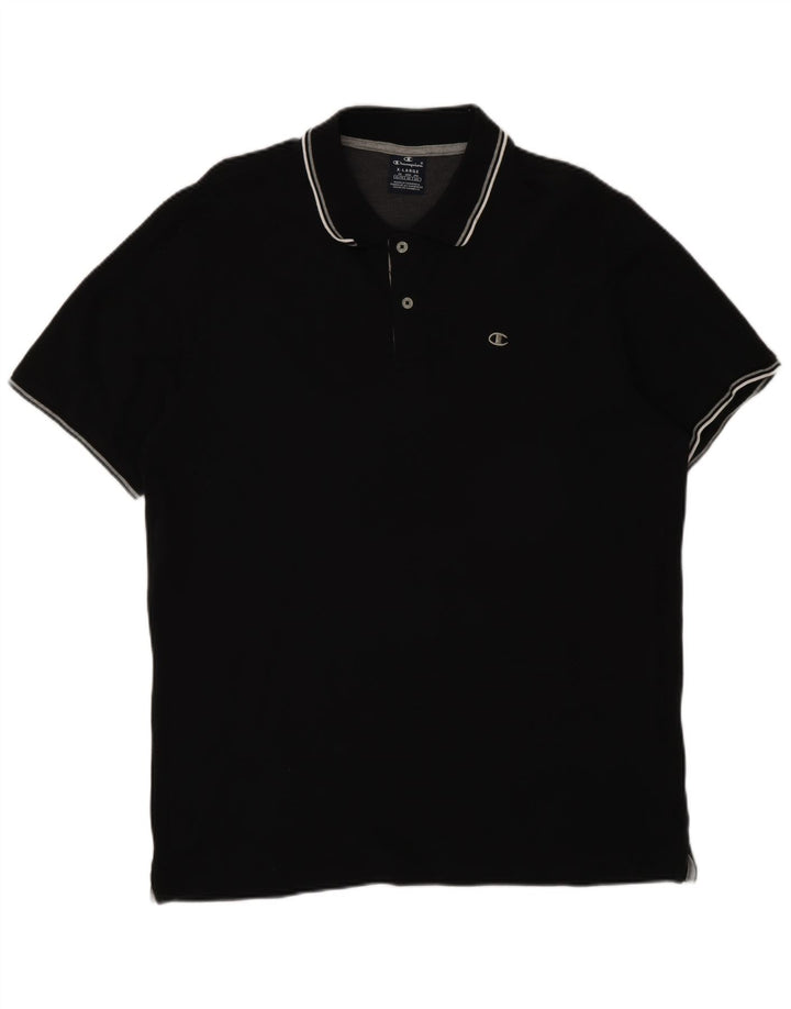 Polo da uomo Champion XL in cotone nero