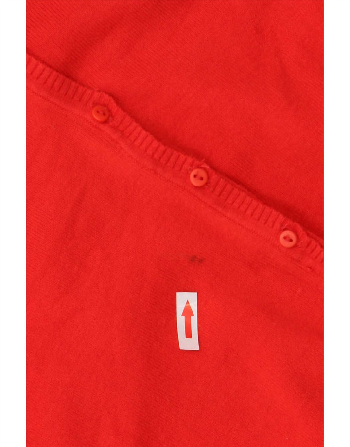 Maglione cardigan da donna Zara UK 14 grande rosso