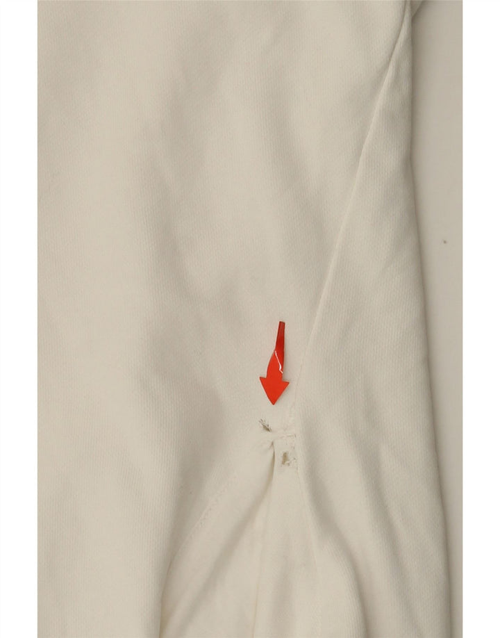 Maglione con cappuccio grafico da uomo Calvin Klein 3XL in cotone bianco sporco