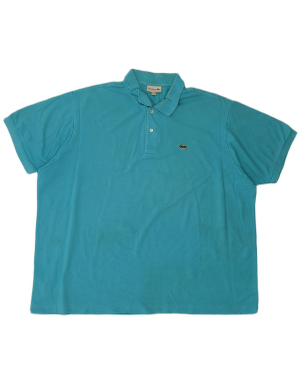 Polo da uomo Lacoste vestibilità classica taglia 10 5XL cotone blu
