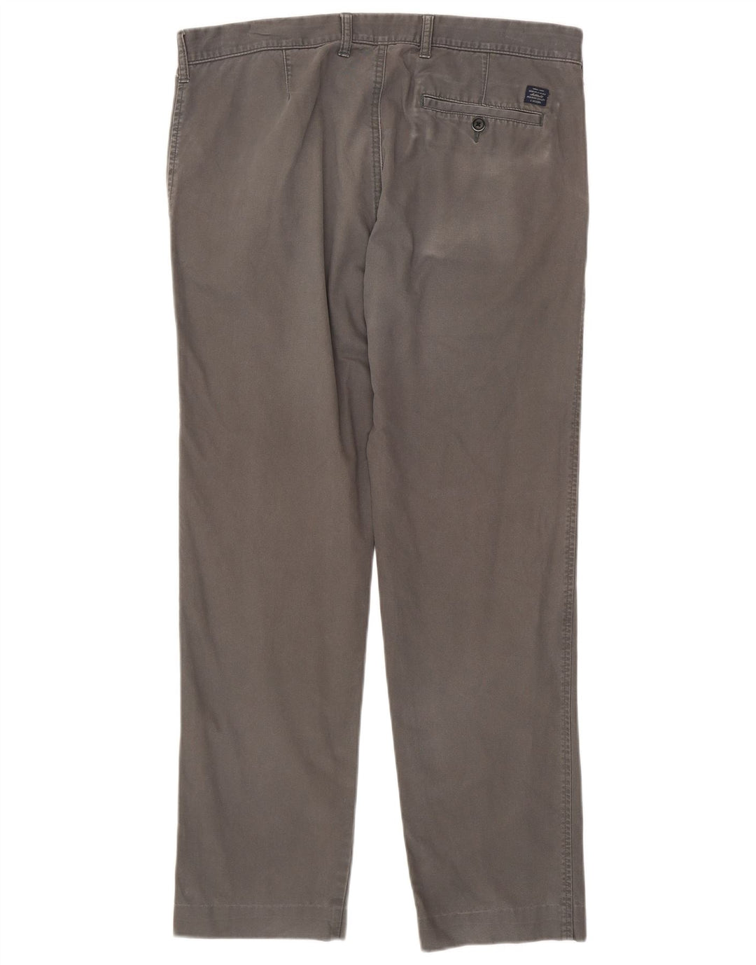 Pantaloni chino dritti da uomo Marks & Spencer W36 L30 cotone grigio