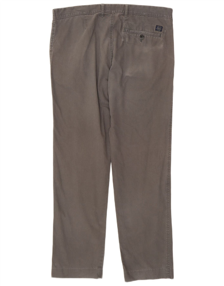 Pantaloni chino dritti da uomo Marks & Spencer W36 L30 cotone grigio