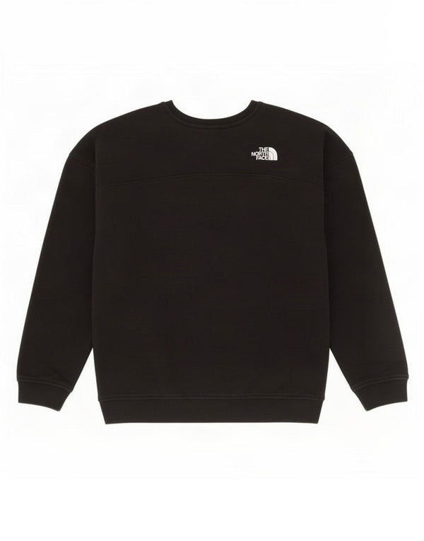 The North Face Womens Graphic Sweatshirt Jumper UK 16 Large Black Cotton