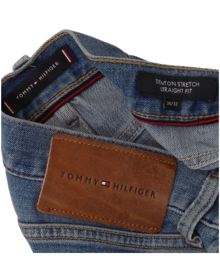 Jeans dritti Denton da uomo Tommy Hilfiger W34 L32 Blu
