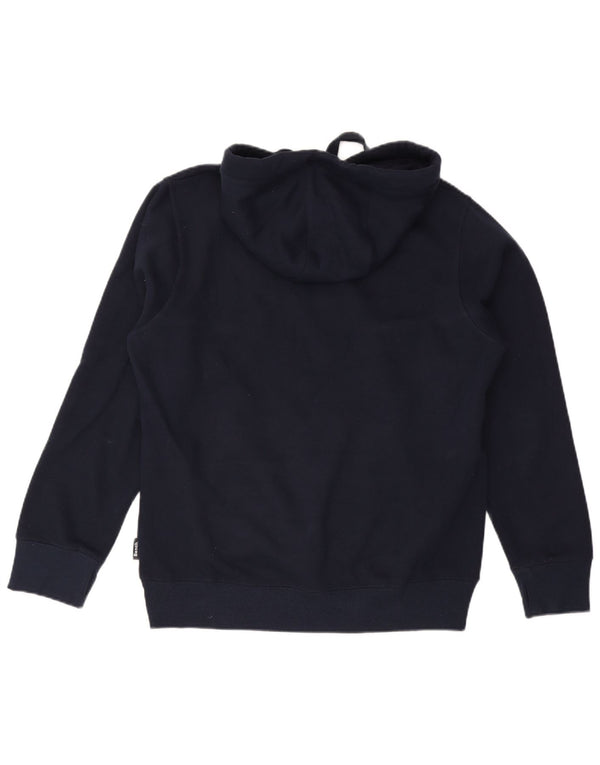Maglione con cappuccio grafico da uomo BENCH grande in cotone blu navy
