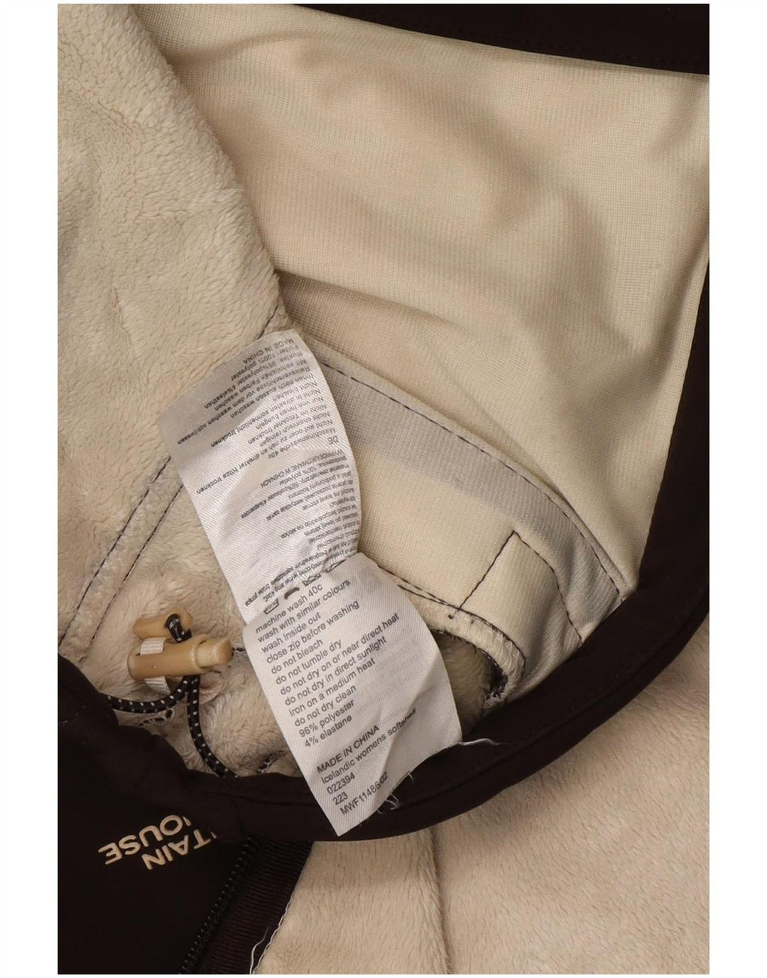 Giacca a vento con cappuccio da donna Mountain Warehouse UK 14 Large Marrone