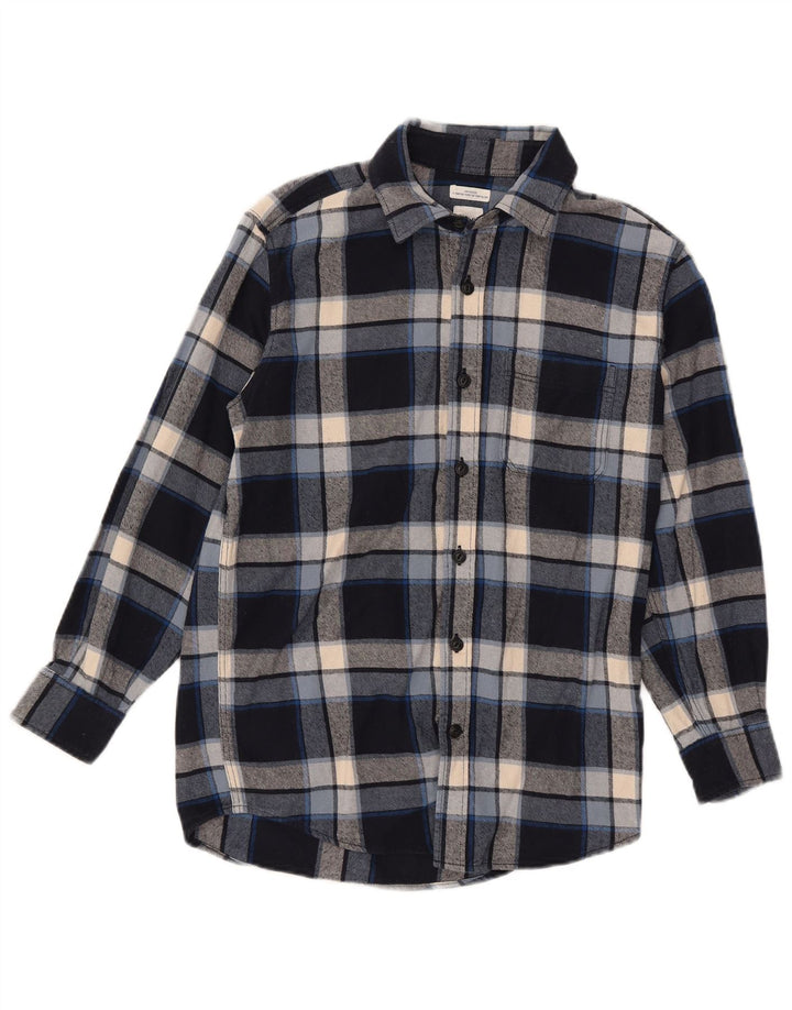 Camicia Gap da uomo in flanella XS in cotone scozzese blu