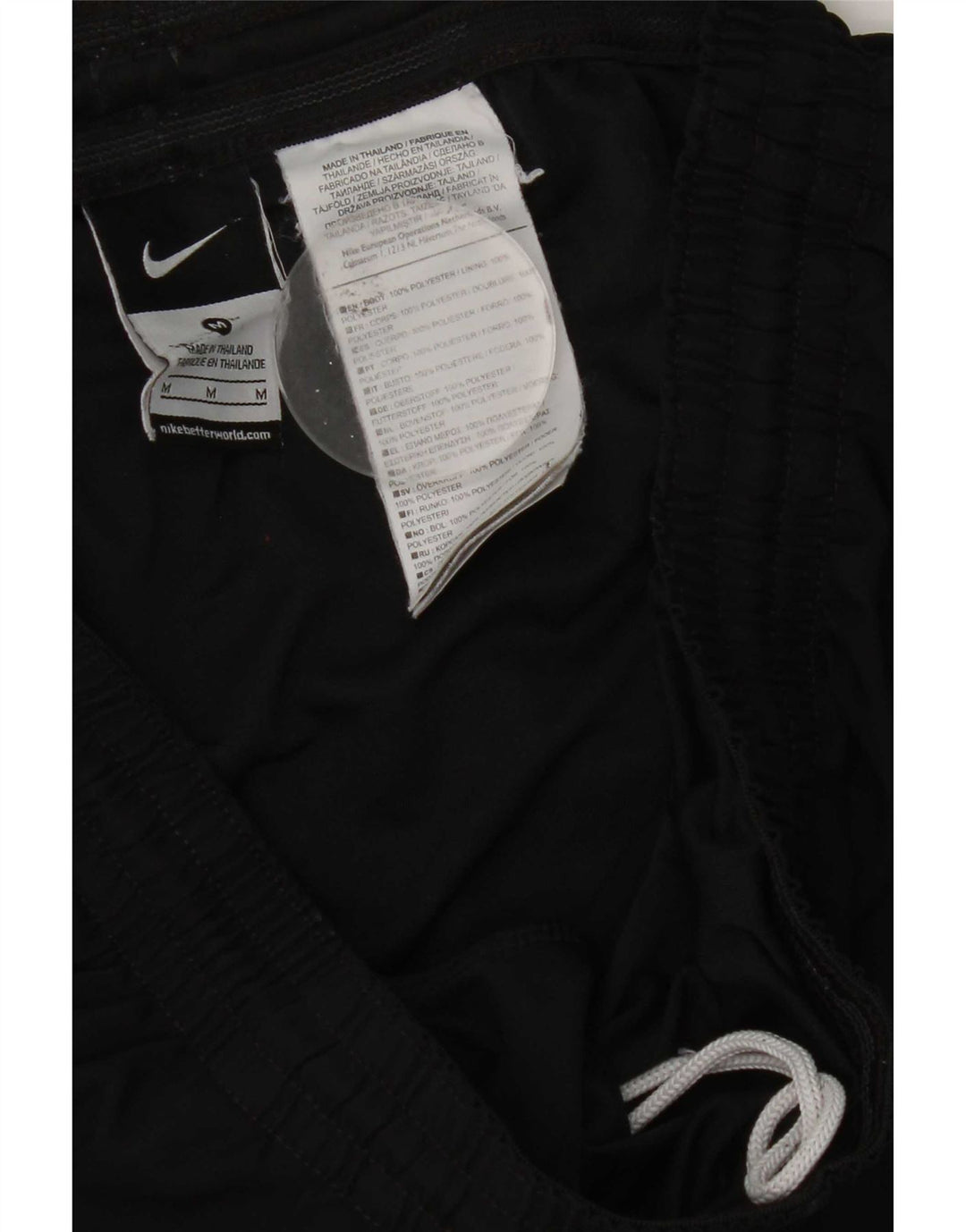 Pantaloncini sportivi Nike da uomo medio nero in poliestere